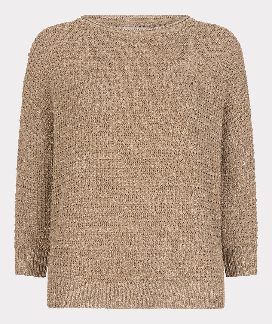 EsQualo Sand Oversized Sweater
