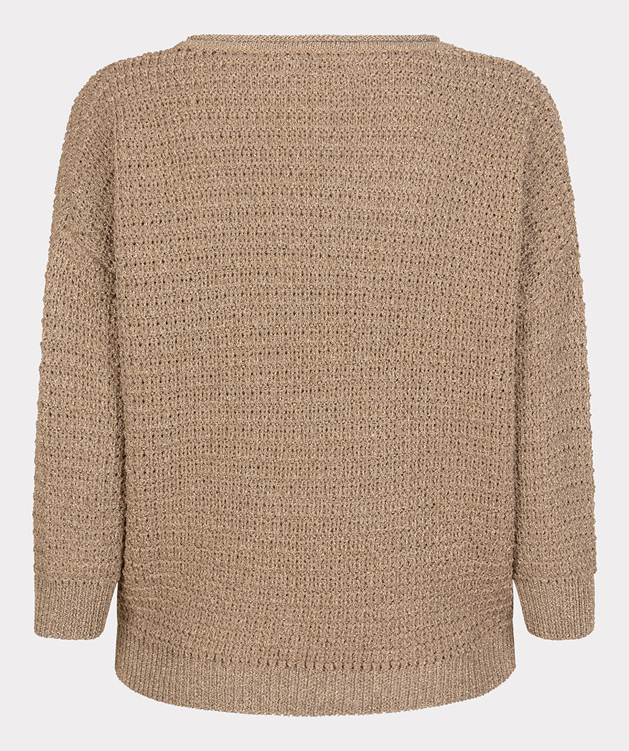 EsQualo Sand Oversized Sweater