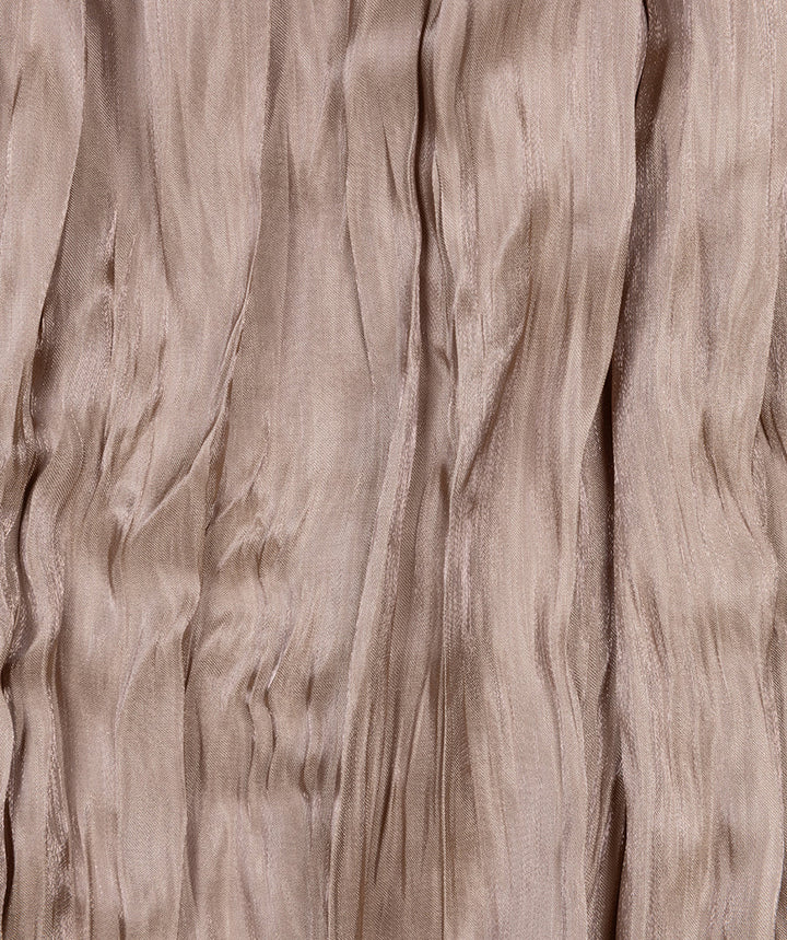 EsQualo Taupe Pleated Skirt - 'Plisse Changeant'