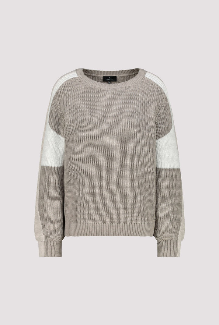 Monari 'Greige' Knitted Jumper