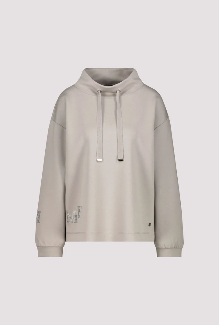 Monari 'Greige' Sweatshirt with Decorative Detail