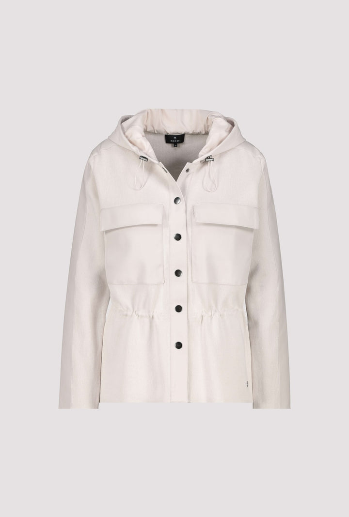 Monari Oat Milk Jacket with Hood