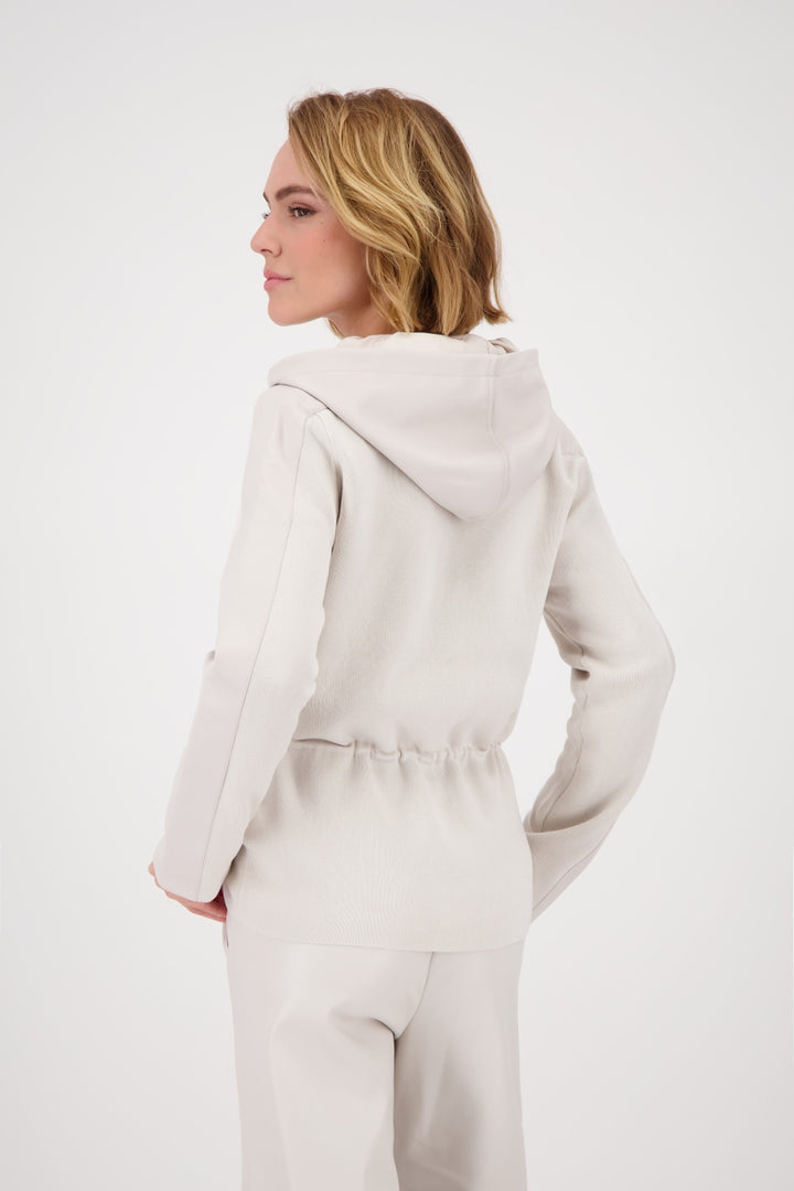 Monari Oat Milk Jacket with Hood