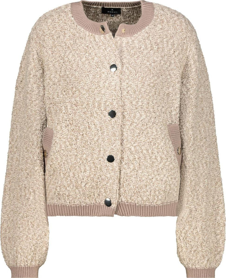 Monari Truffle Strick Tweed Jacket