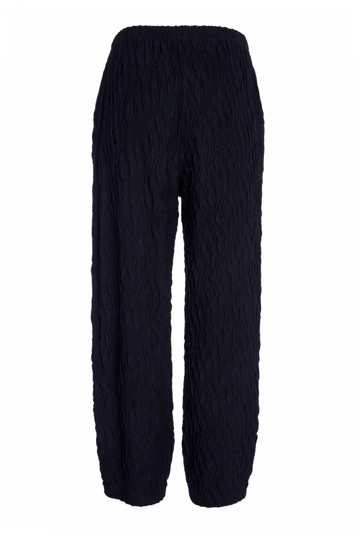 Naya Black Embossed Knit Soft Pull Up Trouser