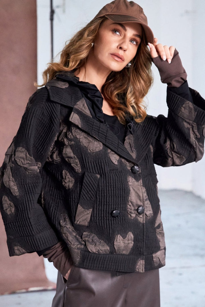 Naya Double Breasted Jacquard Jacket
