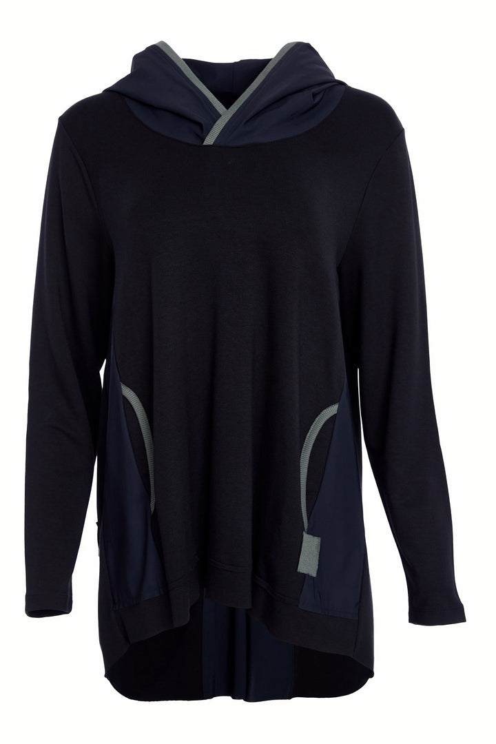 Naya Hooded Top with Contrast Trim