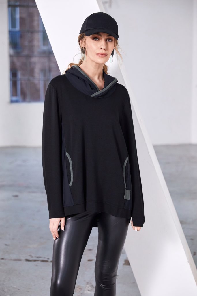 Naya Hooded Top with Contrast Trim