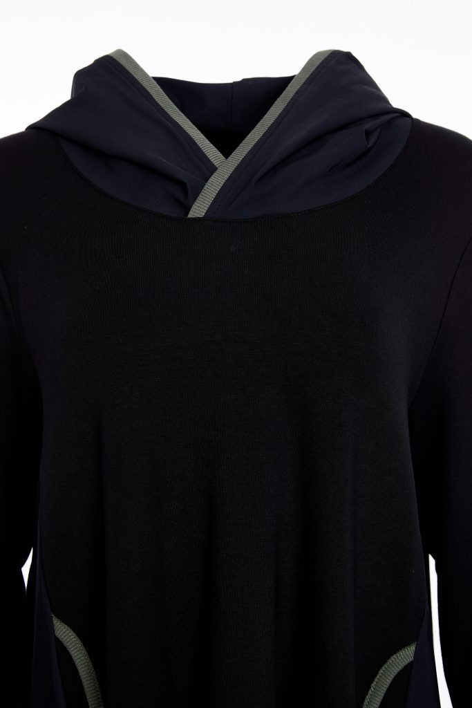 Naya Hooded Top with Contrast Trim