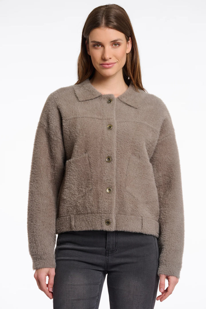 Rino & Pelle Bubbly Boxy Jacket Taupe