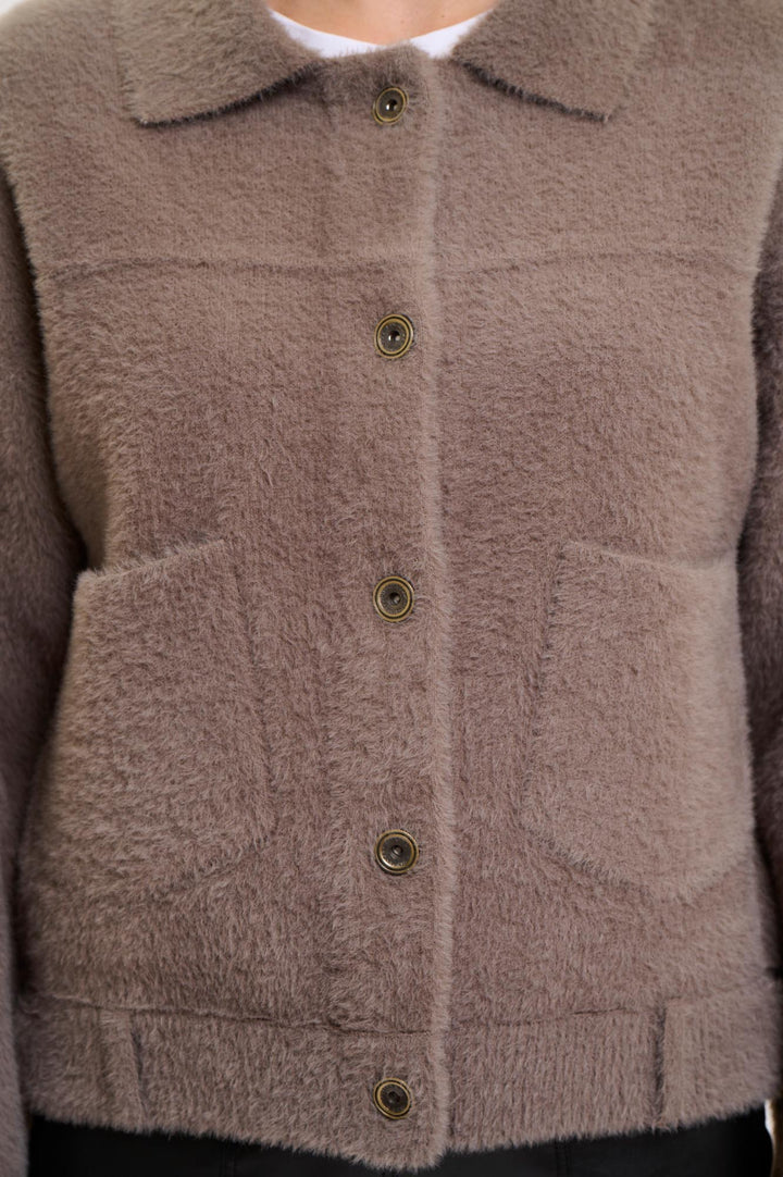 Rino & Pelle Bubbly Boxy Jacket Taupe