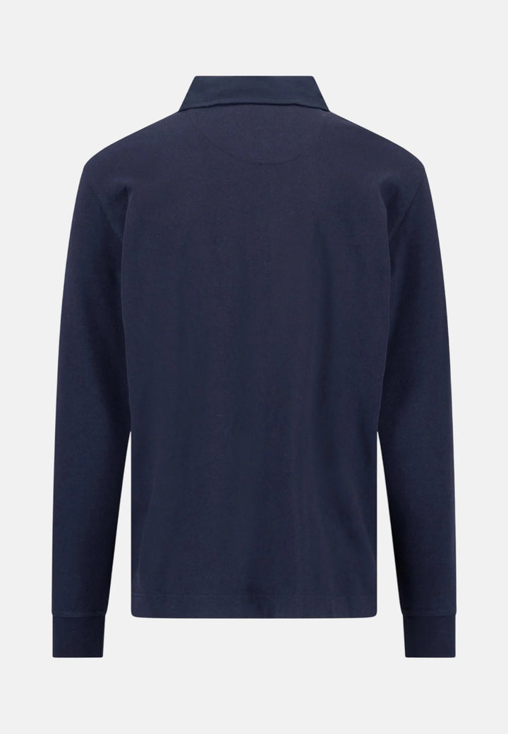Fynch Hatton Essential Rugby Shirt, Navy