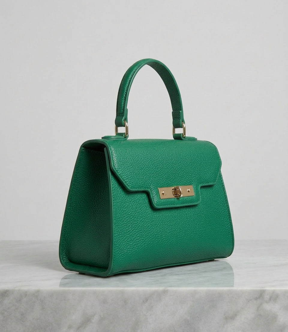 Emerald Green Mini Top-Handle Satchel