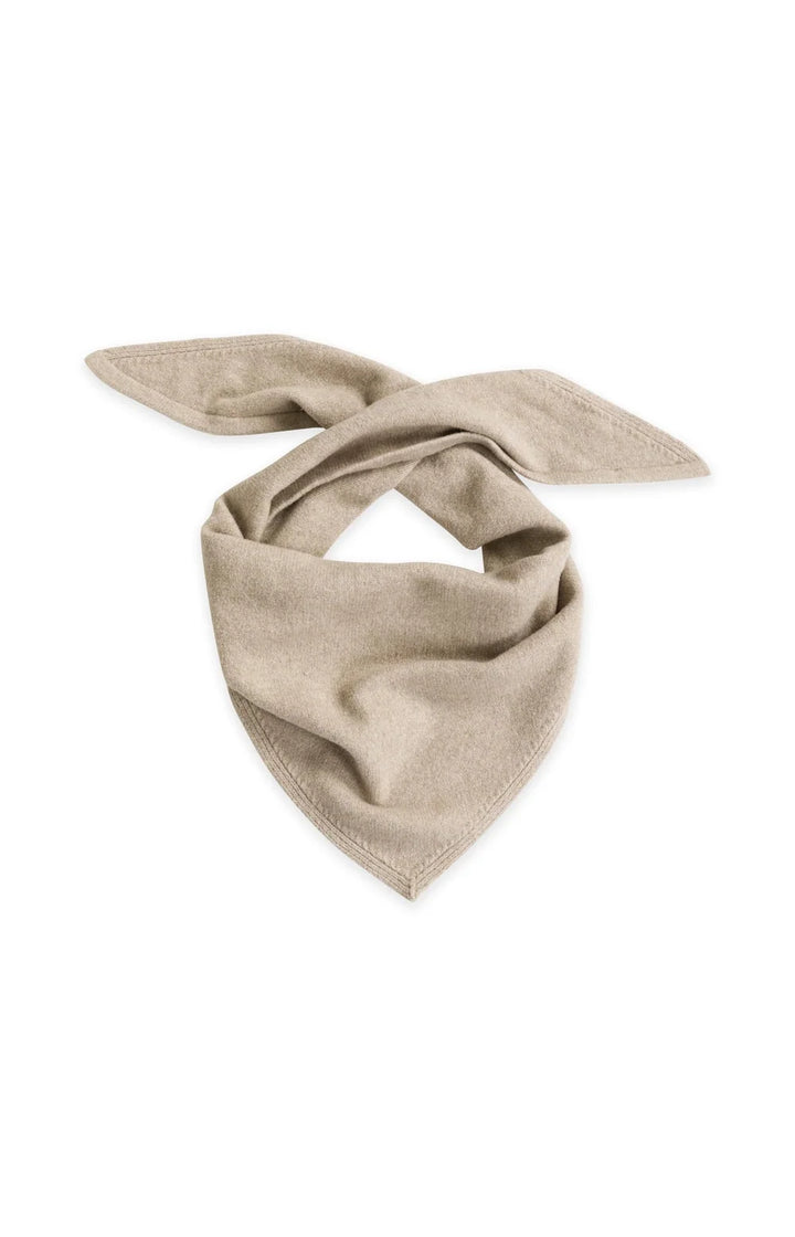 YAYA Knitted Hooded Snood, Pure Cashmere Grey Melange