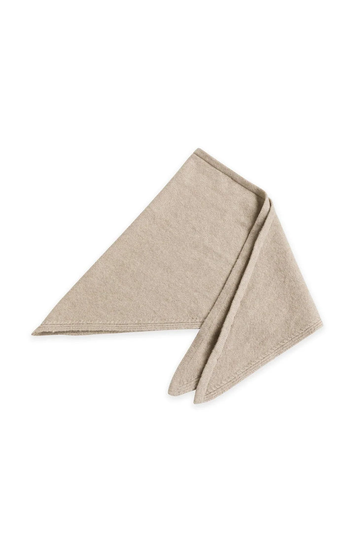 YAYA Knitted Hooded Snood, Pure Cashmere Grey Melange