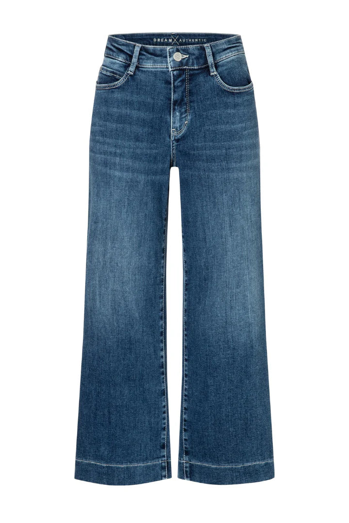 MAC Jeans Culotte Dream Blue Moon Wash Jeans