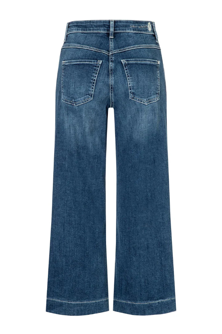 MAC Jeans Culotte Dream Blue Moon Wash Jeans