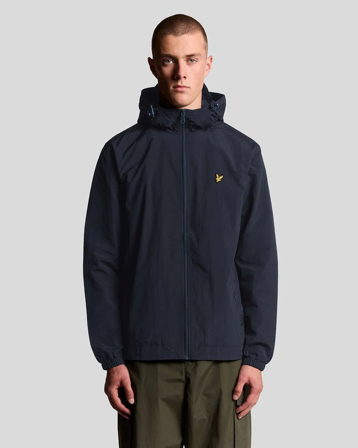 Lyle & Scott Water Resistant Hooded Jacket, Dark Navy
