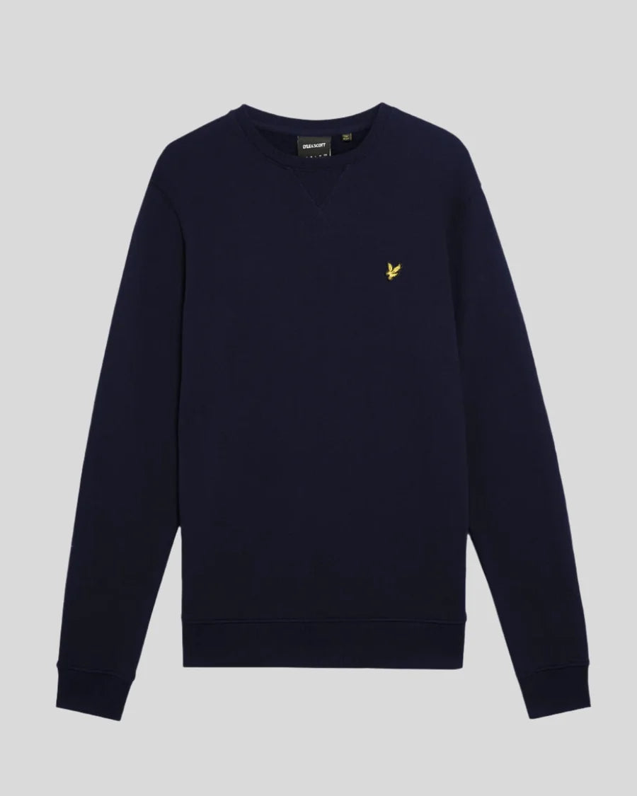 Lyle & Scott Cotton Crew Neck Sweatshirt, Dark Navy