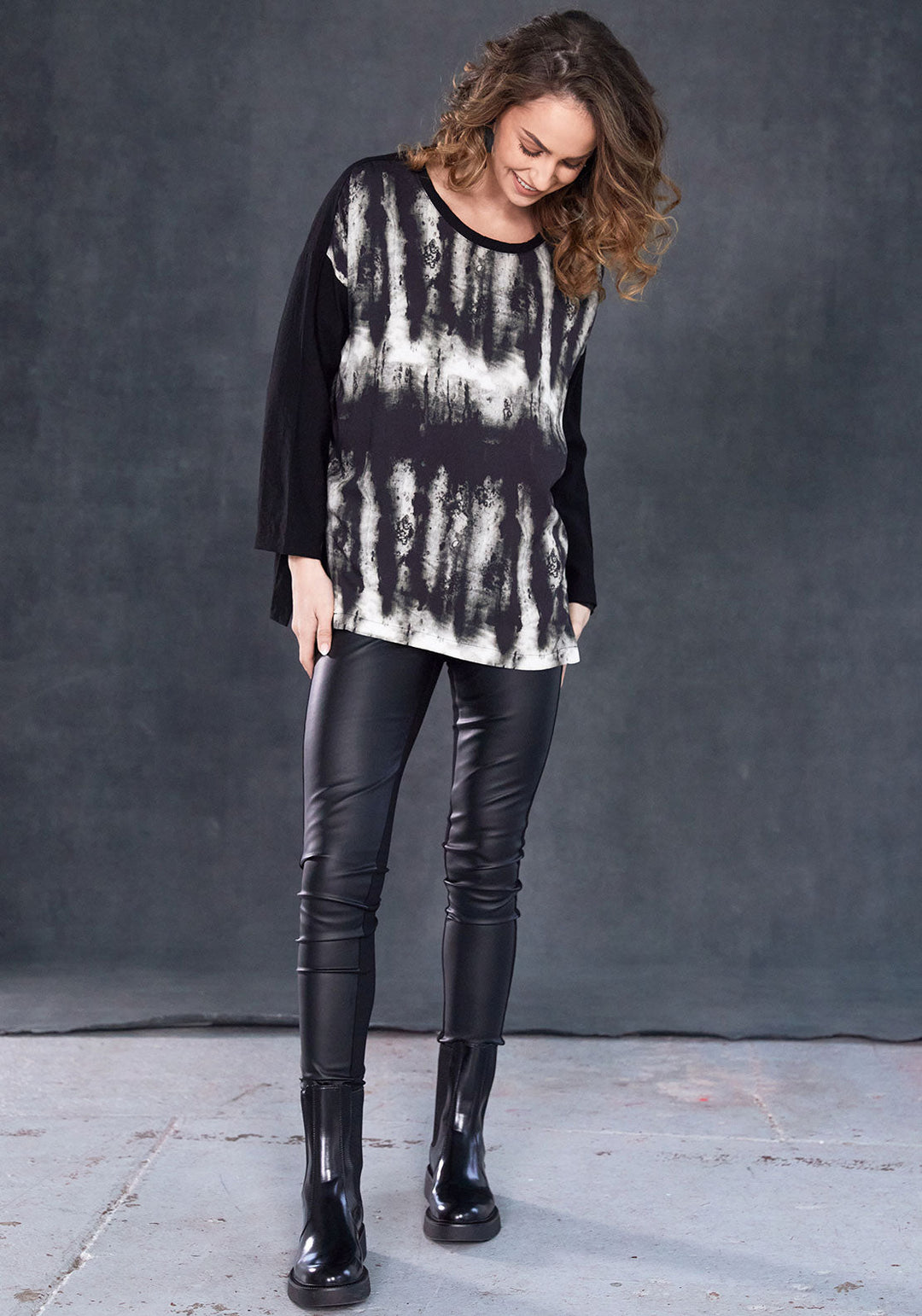 Naya Black Leatherette Leggings
