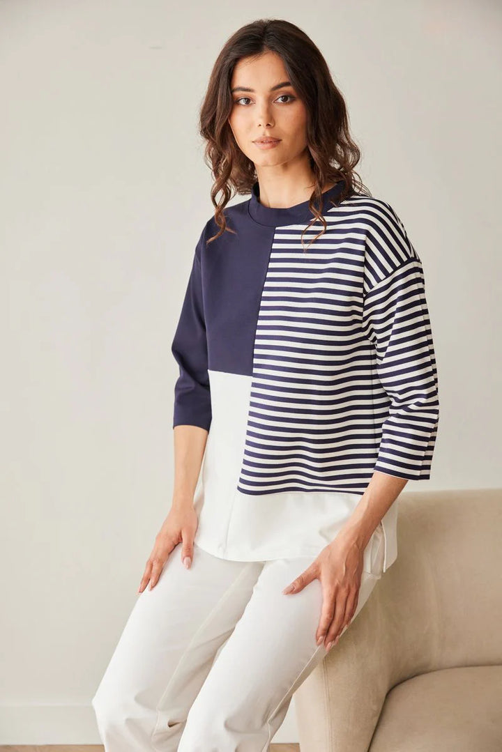 Peruzzi Stripe Block Top
